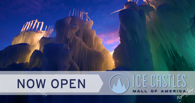 ice castle at mall of america