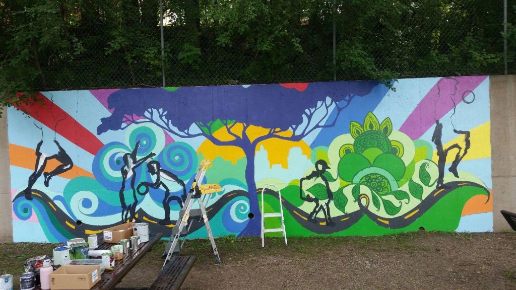 shamrock court st paul mural